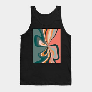 September Swirl - Retro Abstract Art Print Tank Top